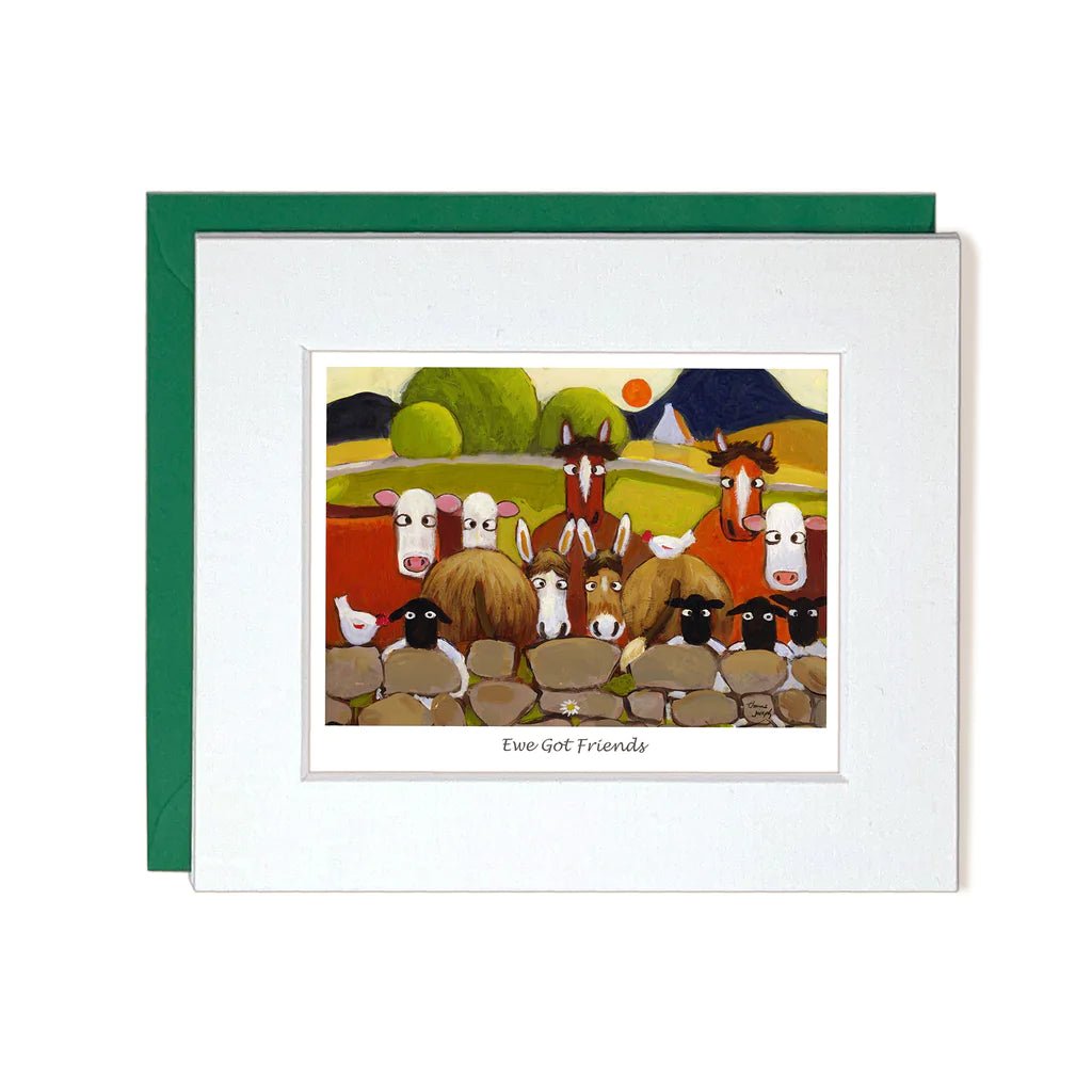Thomas Joseph "Ewe Got Friends" Mini Card - The Celtic Gift Store - 