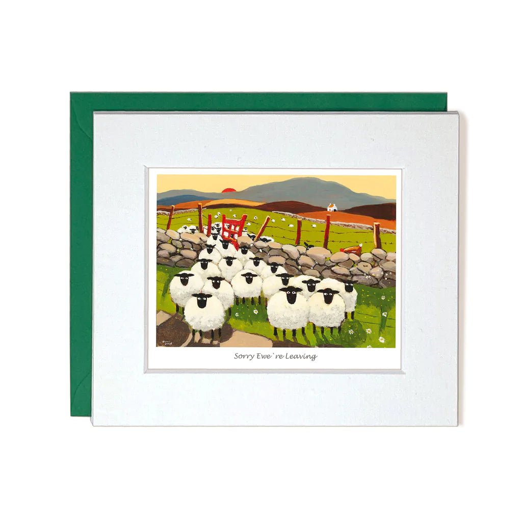 Thomas Joseph "Sorry Ewe're Leaving" Mini Card - The Celtic Gift Store - 
