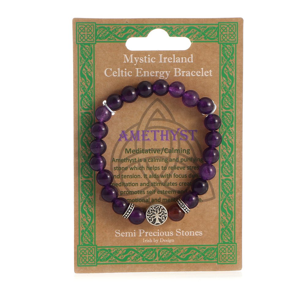 Tree of Life Celtic Energy Bracelet - Amethyst - The Celtic Gift Store - Gift