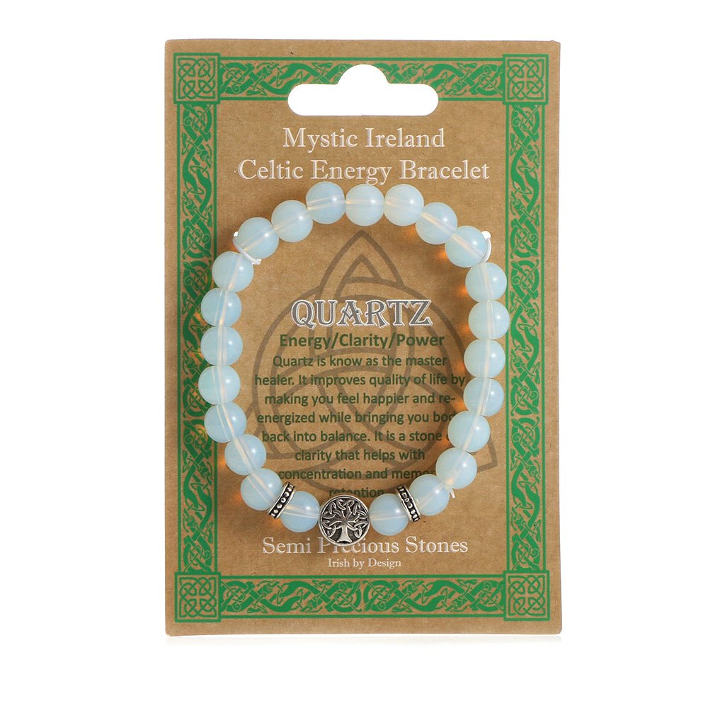 Tree of Life Celtic Energy Bracelet - Quartz - The Celtic Gift Store - Gift