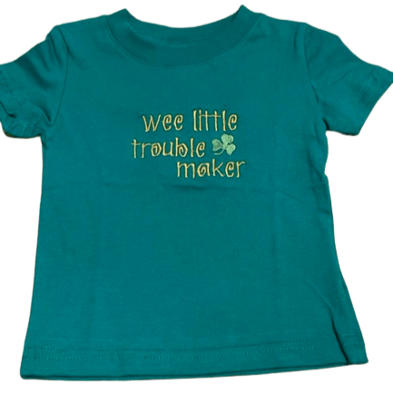 Troublemaker Baby Shirt - The Celtic Gift Store - 