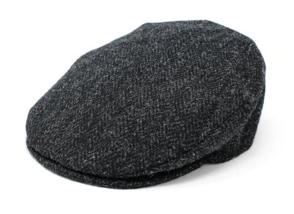 Hanna Hats Donegal Touring Cap Tweed - Black