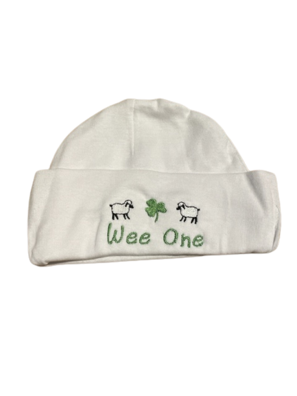 Wee One Bib and Knit Hat Set