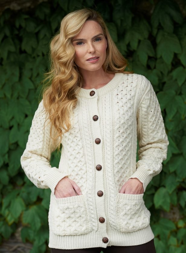 West End Lumber Cardigan - Natural - The Celtic Gift Store - Clothing
