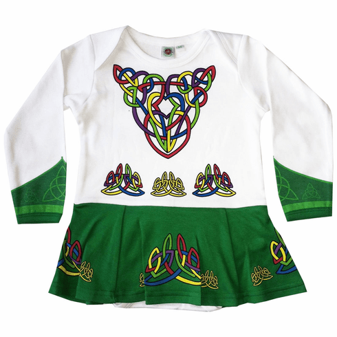 White Irish Dancer Baby Vest - The Celtic Gift Store - 