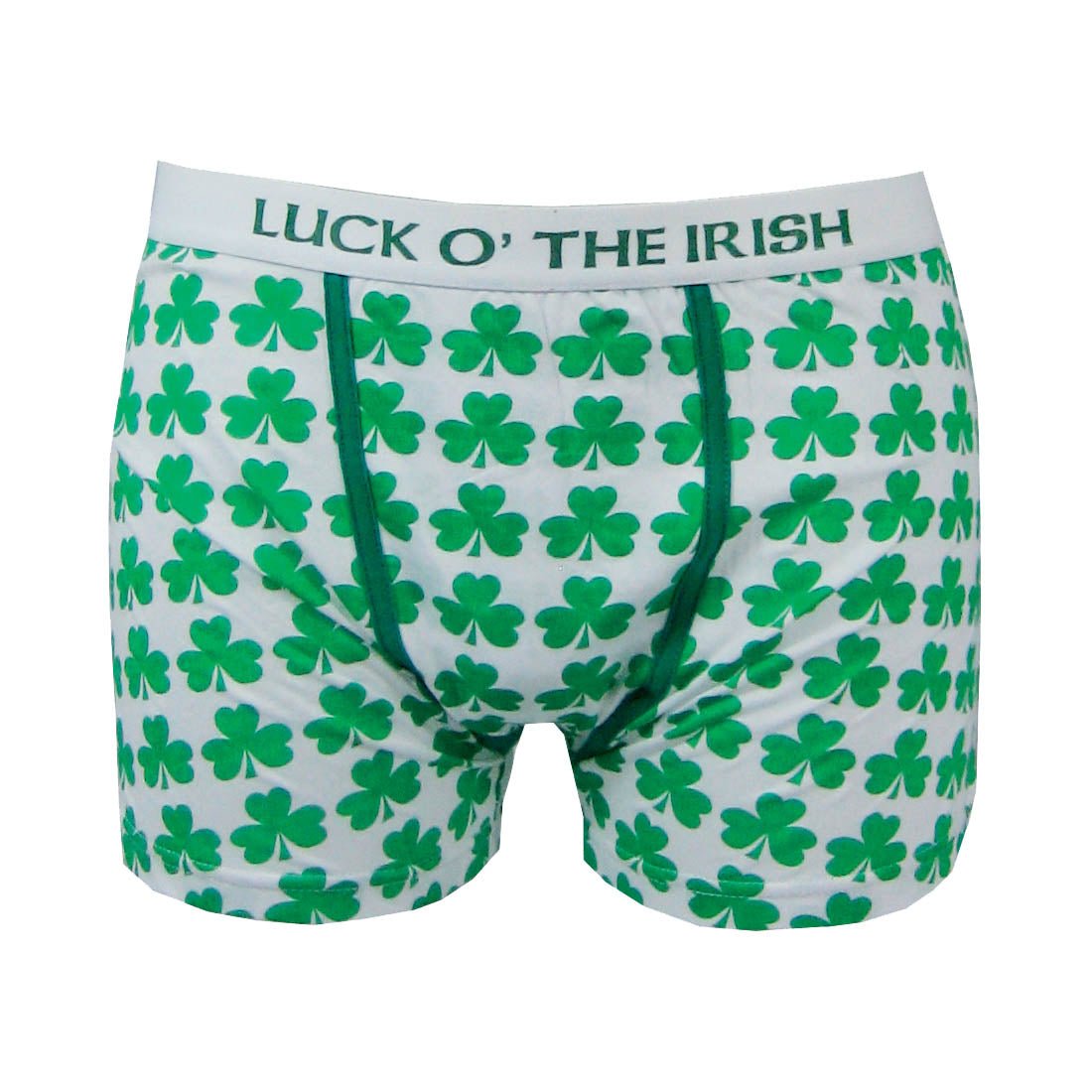 White Luck O' the Irish Shamrock Boxer - The Celtic Gift Store - 