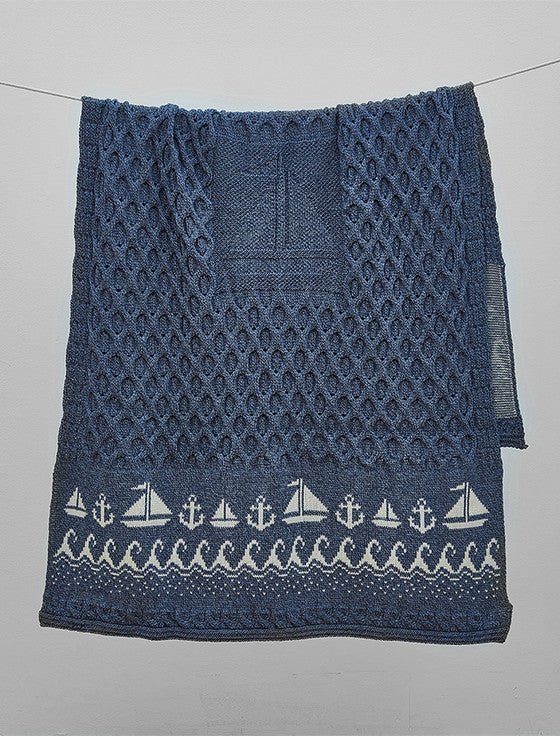 Wool Honeycomb Wild Atlantic Throw - The Celtic Gift Store - 