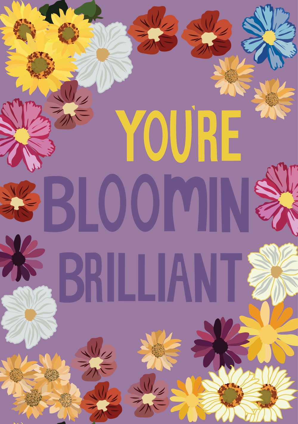 You're Bloomin' Brilliant Card - The Celtic Gift Store - 